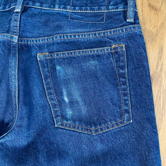 CLUB MONOCO Mens Jeans Premium Japanese Denim- 31 x 32 Indigo Blue Button Fly - Picture 11 of 13